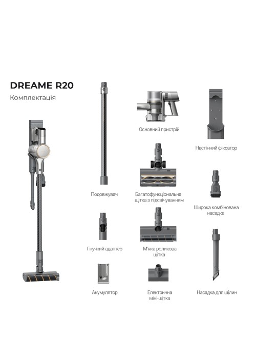 Акумуляторний пилосос Xiaomi Dreame R20 (VTV97A)