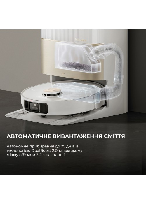 Робот-пилосос Dreame Bot X40 Ultra Complete White (RLX63CE-2-Wh)