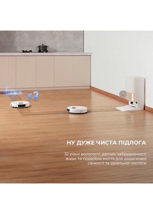 Робот-пилосос Dreame Bot X40 Ultra Complete White (RLX63CE-2-Wh)