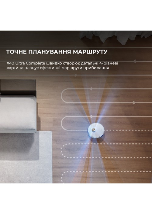 Робот-пилосос Dreame Bot X40 Ultra Complete White (RLX63CE-2-Wh)