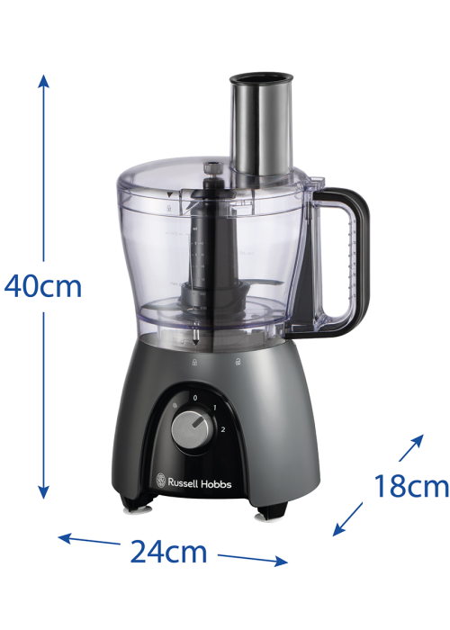 Кухонний комбайн RUSSELL HOBBS 27111-56 Matte Charcoal Food Processor