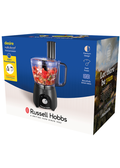 Кухонний комбайн RUSSELL HOBBS 27111-56 Matte Charcoal Food Processor