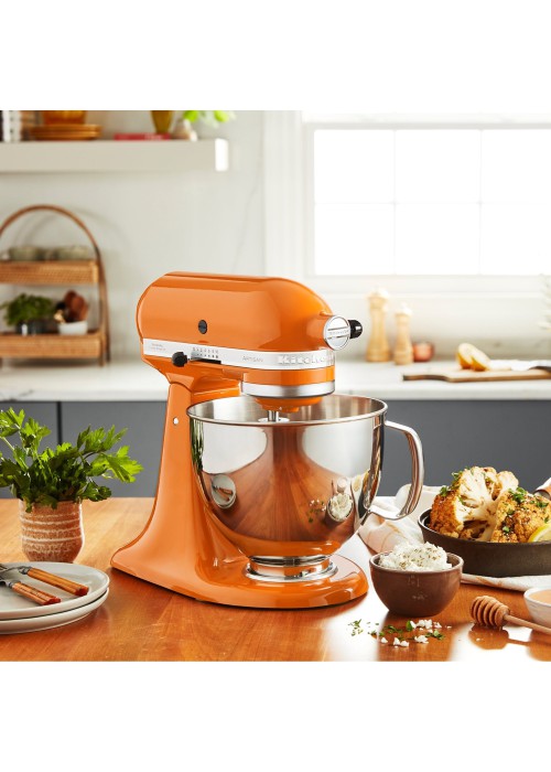 Кухонна машина KitchenAid Artisan 4,8 л 5KSM175PSEHY з відкидним блоком, колір мед