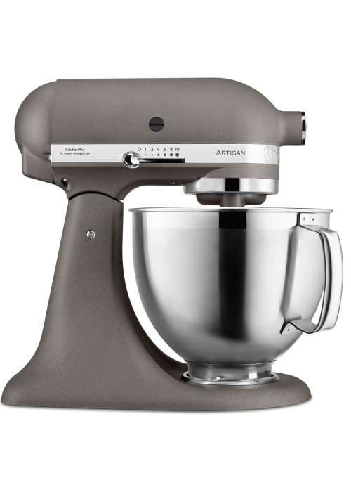 Кухонна машина KitchenAid Artisan 4,8 л 5KSM185PSEGR з відкидним блоком сірий