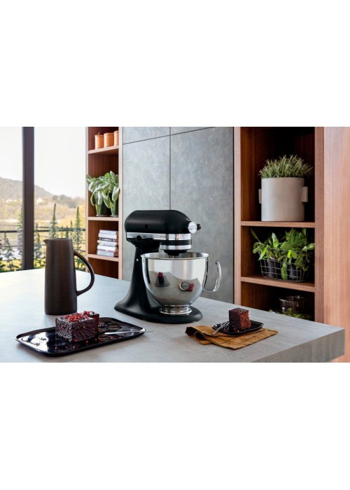 Кухонна машина KitchenAid Artisan 4,8 л 5KSM125EBM з відкидним блоком матовий чорний