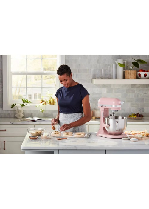 Кухонна машина KitchenAid Artisan 6,6 л 5KSM70SHXEDR з підйомною чашею, колір суха троянда