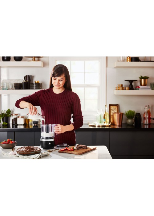 Кухонний мінікомбайн KitchenAid 5KFCB519EBM 1,3 л бездротовий матовий чорний