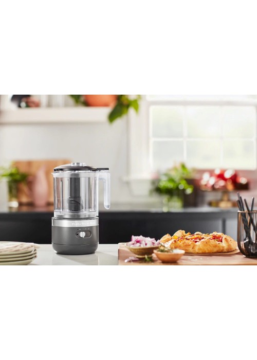 Кухонний мінікомбайн KitchenAid 5KFCB519EDG 1,3 л бездротовий, колір сіре вугілля