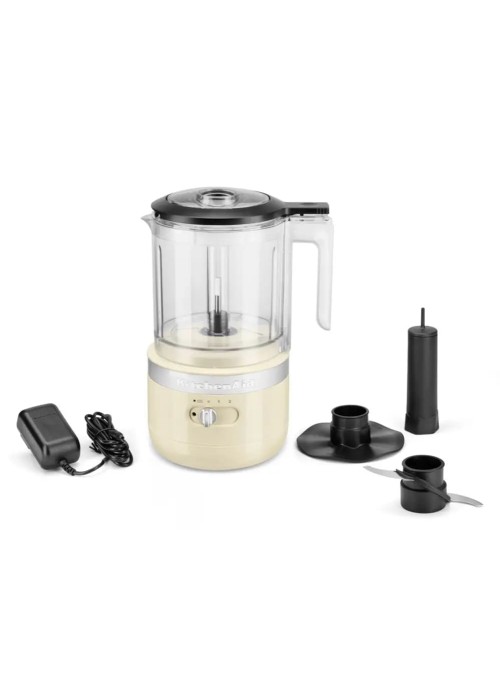 Кухонний мінікомбайн KitchenAid 5KFCB519EAC кремовий бездротовий