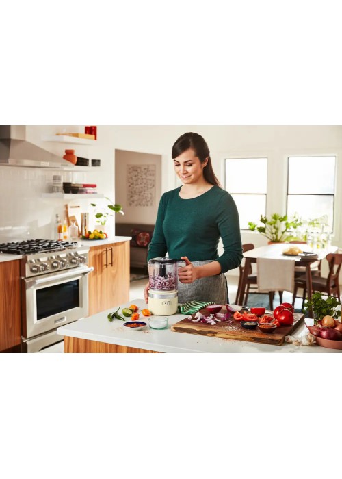 Кухонний мінікомбайн KitchenAid 5KFCB519EAC кремовий бездротовий