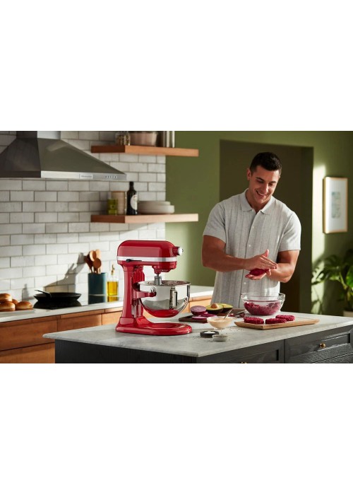 Кухонна машина KitchenAid Heavy Duty 5,2 л 5KSM55SXXEER з підйомною чашею, червоний