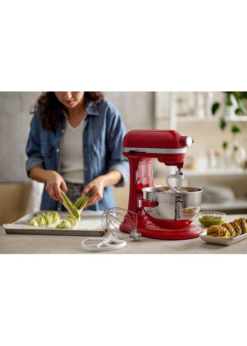 Кухонна машина KitchenAid Heavy Duty 5,2 л 5KSM55SXXEER з підйомною чашею, червоний