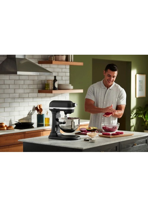 Кухонна машина KitchenAid Heavy Duty 5,2 л 5KSM55SXXEBM з підйомною чашею, матовий чорний