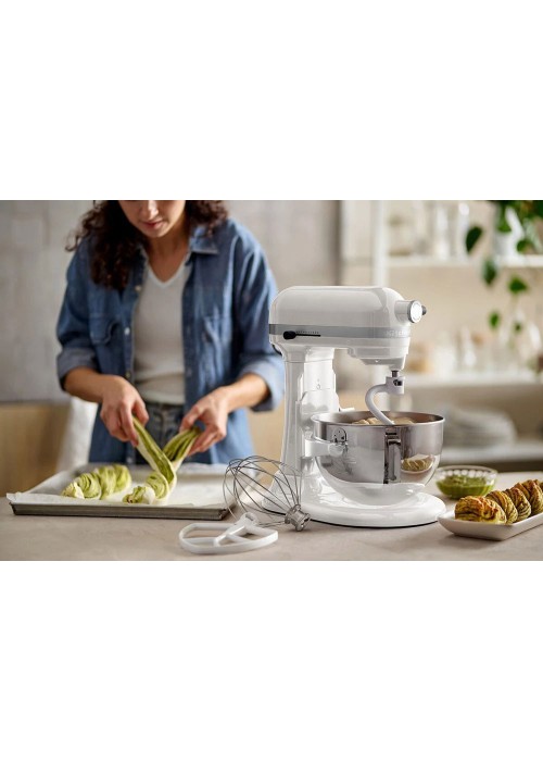 Кухонна машина KitchenAid Heavy Duty 5,2 л 5KSM55SXXEWH з підйомною чашею, білий