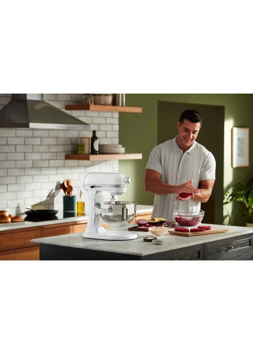 Кухонна машина KitchenAid Heavy Duty 5,2 л 5KSM55SXXEWH з підйомною чашею, білий