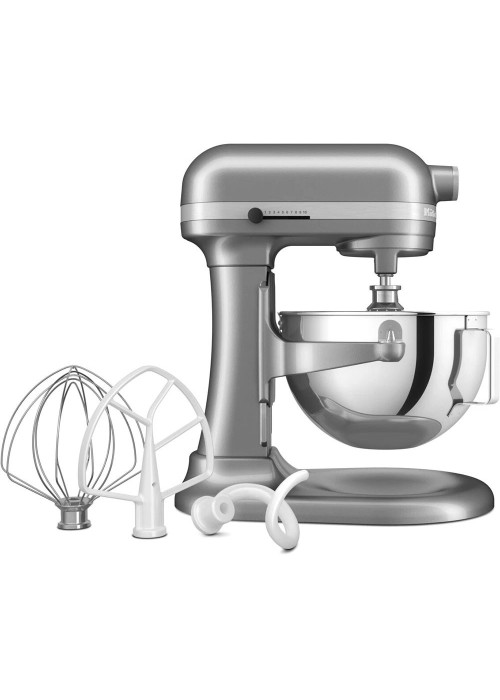 Кухонна машина KitchenAid Heavy Duty 5,2 л 5KSM55SXXECU з підйомною чашею, сріблястий
