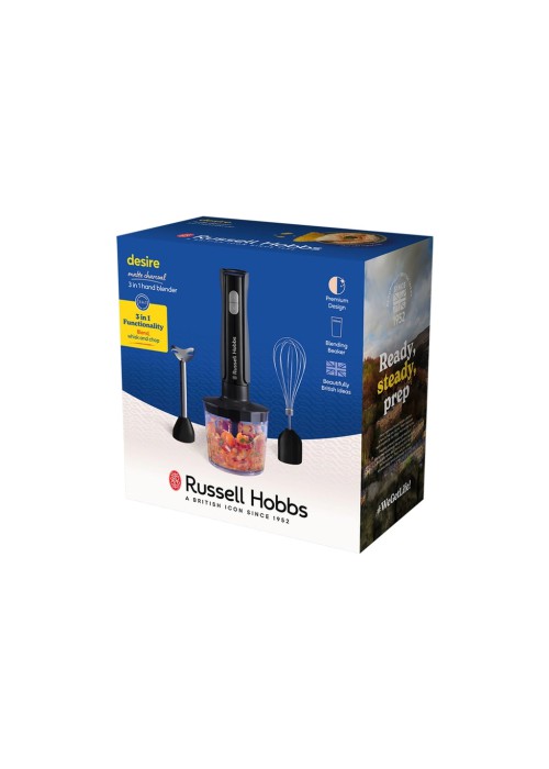 Блендер Russell Hobbs Hobbs заглибний Desire Matte Charcoal, 500Вт, чаша-500мл, вінчик, міні-п (27141-56)