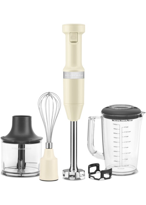 Блендер KitchenAid 5KHBV83EAC занурювальний з аксесуарами кремовий