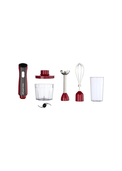 Блендер Russell Hobbs Hobbs заглибний Desire Red, 500Вт, чаша-500мл, вінчик, міні-подріб. (27140-56)