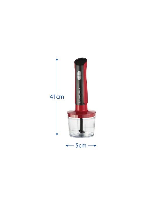 Блендер Russell Hobbs Hobbs заглибний Desire Red, 500Вт, чаша-500мл, вінчик, міні-подріб. (27140-56)