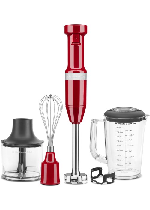 Блендер KitchenAid 5KHBV83EER занурювальний з аксесуарами червоний