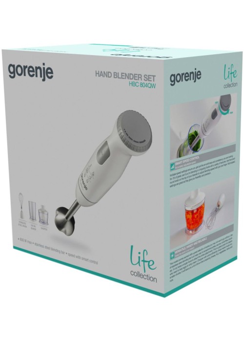 Блендер занурювальний GORENJE HBC 804 QW (LW-3513G1)