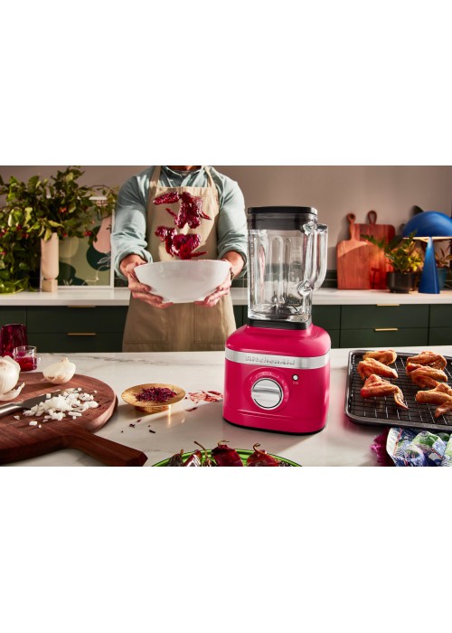 Блендер KitchenAid Artisan K400 1,4 л 5KSB4026EHI зі скляним стаканом, колір гібіскус