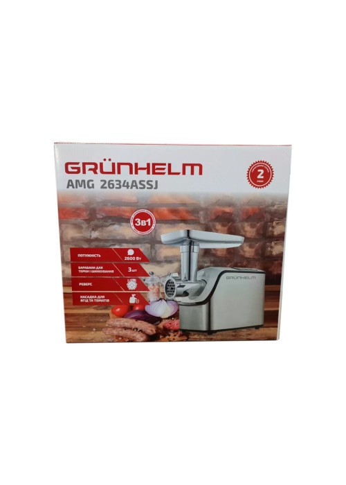 М'ясорубка Grunhelm AMG2634ASSJ