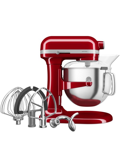 Кухонна машина KitchenAid Artisan 6,6 л 5KSM70SHXEER з підйомною чашею, червоний