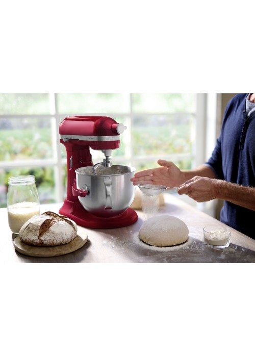 Кухонна машина KitchenAid Artisan 6,6 л 5KSM70SHXEER з підйомною чашею, червоний