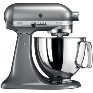 Міксер планетарний KitchenAid Artisan 4,8 л 5KSM125ECU з відкидним блоком сріблястий