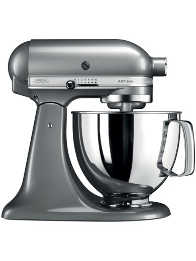 Міксер планетарний KitchenAid Artisan 4,8 л 5KSM125ECU з відкидним блоком сріблястий
