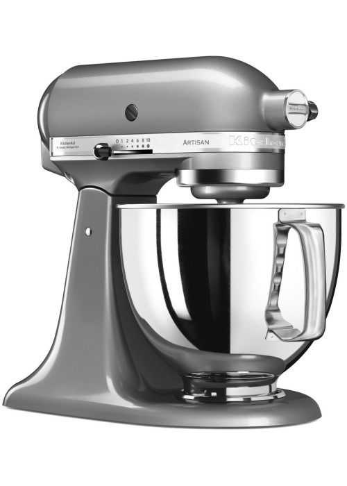 Міксер планетарний KitchenAid Artisan 4,8 л 5KSM125ECU з відкидним блоком сріблястий