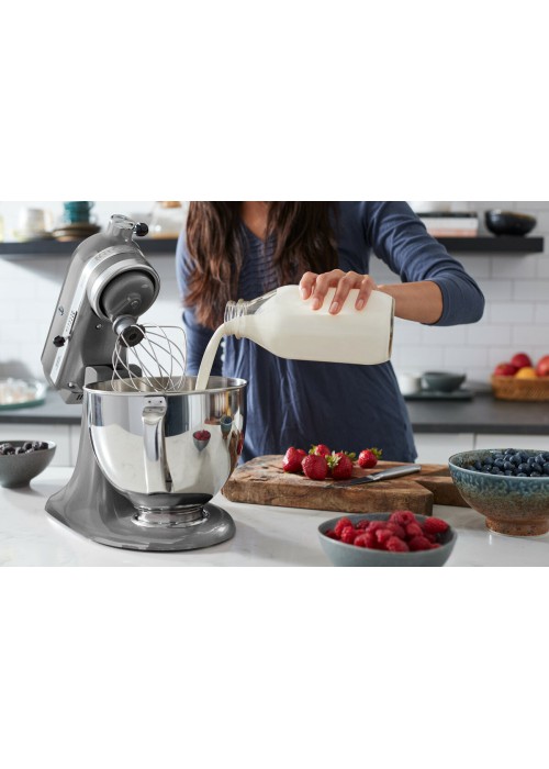 Міксер планетарний KitchenAid Artisan 4,8 л 5KSM125ECU з відкидним блоком сріблястий