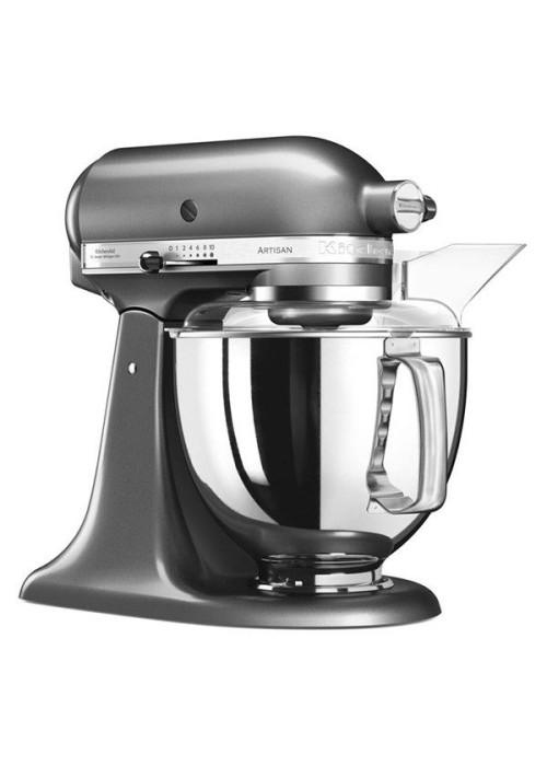 Міксер планетарний KitchenAid Artisan 4,8 л 5KSM175PSEMS з відкидним блоком срібний медальйон