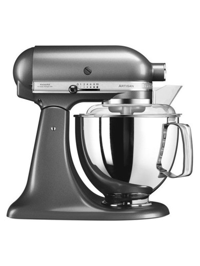 Міксер планетарний KitchenAid Artisan 4,8 л 5KSM175PSEMS з відкидним блоком срібний медальйон