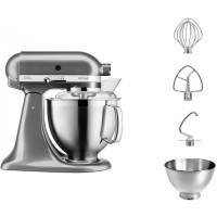Міксер планетарний KitchenAid Artisan 4,8 л 5KSM185PSEMS з відкидним блоком срібний медальйон
