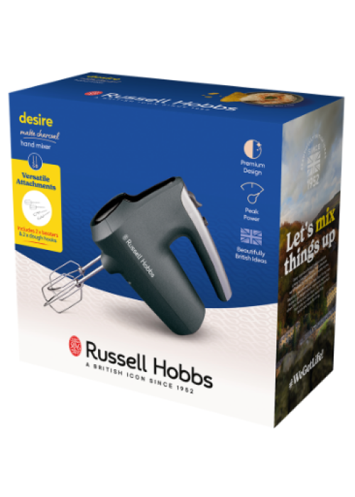 Міксер RUSSELL HOBBS 27151-56 Matte Charcoal Hand Mixer