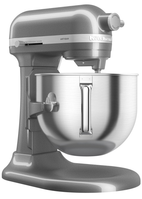 Кухонная машина KitchenAid Artisan 6,6 л 5KSM70SHXEMS с подъемной чашей, колір срібний медальон