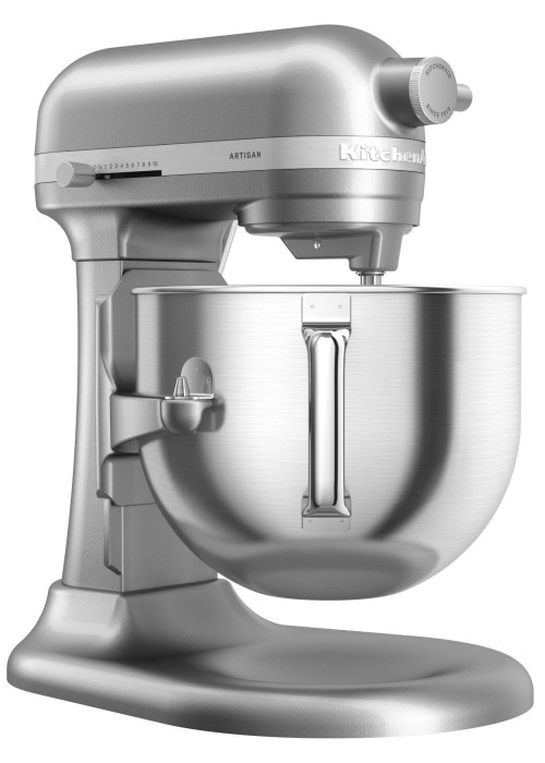 Кухонна машина KitchenAid Artisan 6,6 л 5KSM70SHXECU з підйомною чашею, сріблястий