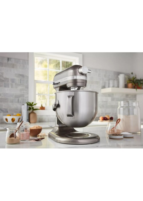 Кухонна машина KitchenAid Artisan 6,6 л 5KSM70SHXECU з підйомною чашею, сріблястий
