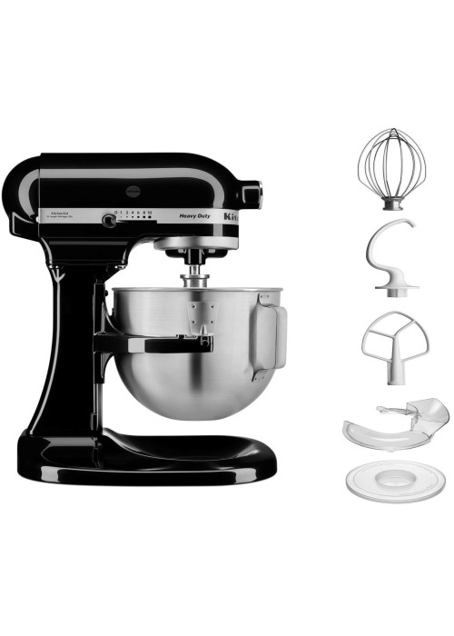 Кухонна машина KitchenAid Heavy Duty 4,8 л 5KPM5EOB з відкидним блоком чорний