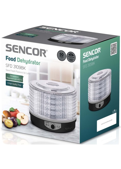 Сушка для овочів та фруктів Sencor SFD3109BK