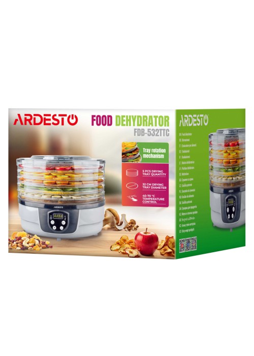 Сушка для овочів та фруктів Ardesto FDB-532TTC