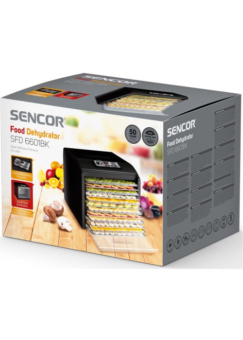 Сушка для овочів та фруктів Sencor SFD 6601BK