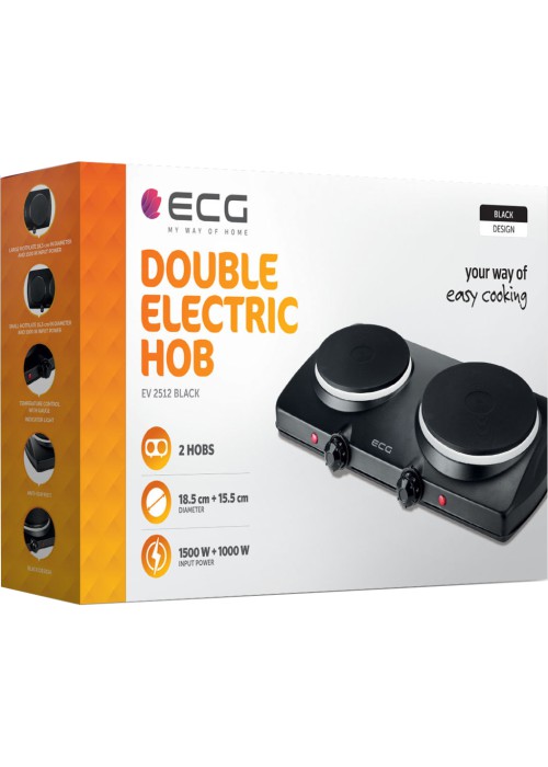Настільна плита ECG EV 2512 Black