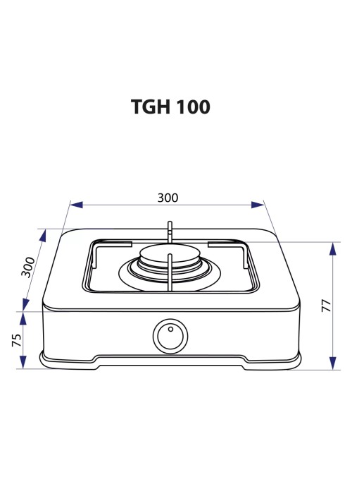 Настільна плита Minola TGH 100 WH
