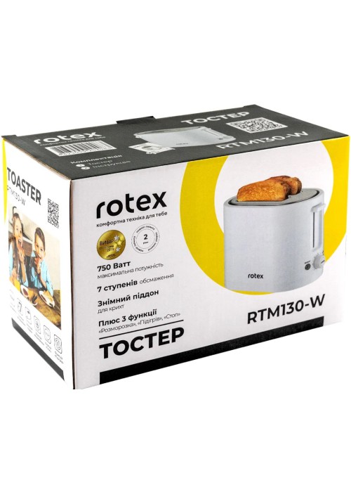 Тостер Rotex RTM130-W