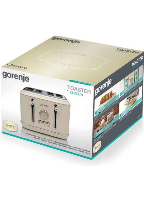 Тостер GORENJE T2300CLIN (T3223BE)