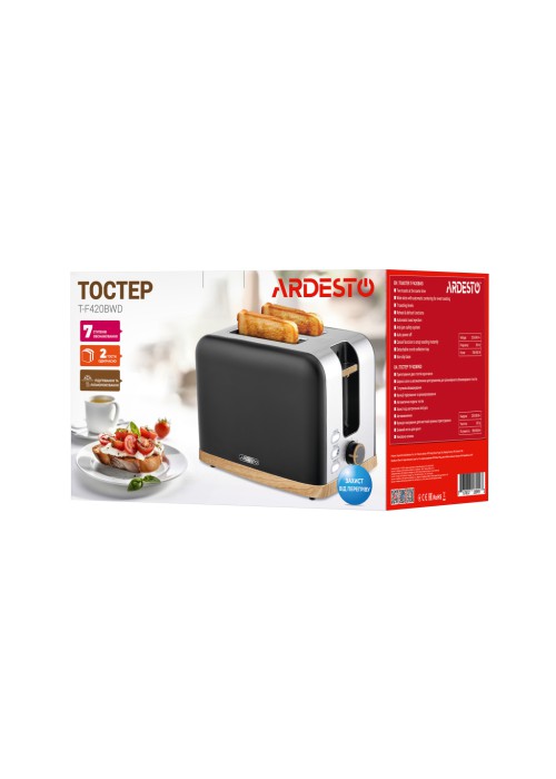 Тостер Ardesto T-F420BWD